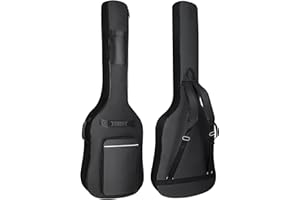 LETSROCK Bass Guitar Case, Bass Guitar Gig Bag 0.35 Inch Waterproof Thick Padding Backpack Soft Electric Bass Guitar Bag Dual