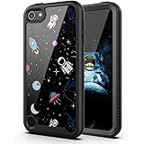 PBRO Case for iPod Touch 7 Case/iPod Touch 6 Case/iPod Touch 5 Case Cute Astronaut Case Dual Layer Hybrid Anti-Slip Sturdy Ca
