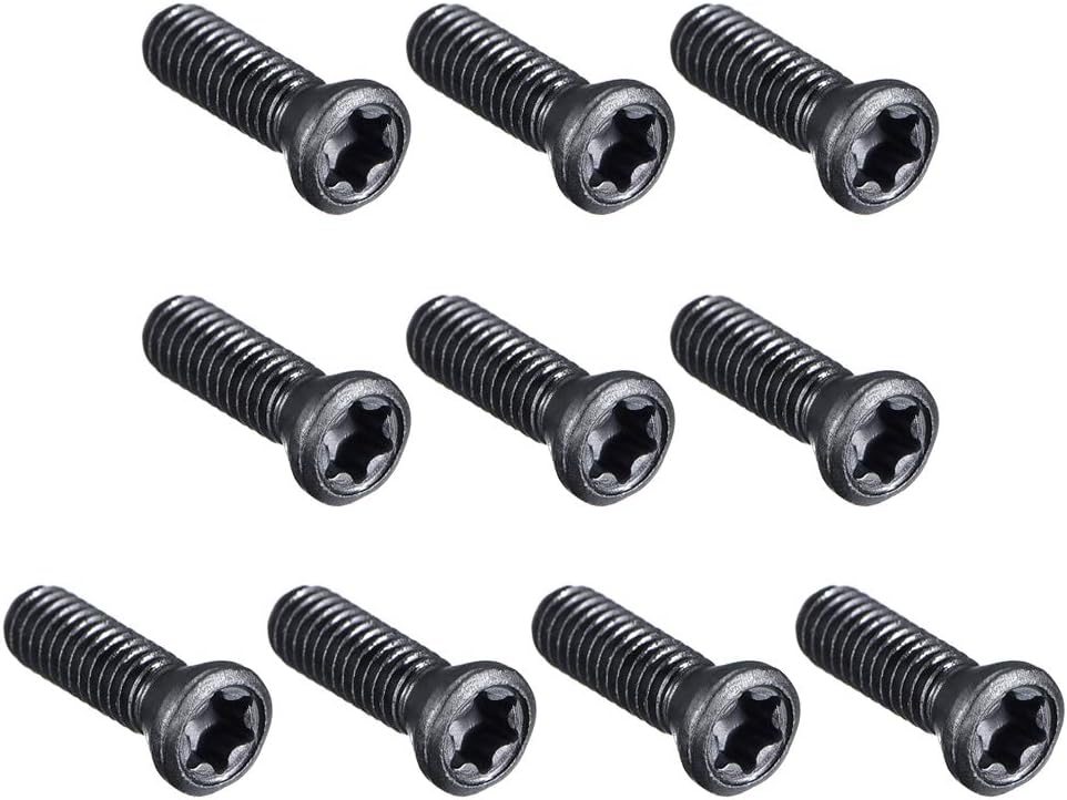 10 Vis Torx M2.5x7mm Et 0.5x10/12mm Pour Inserts Carbure Tours CNC - Acier, Pour Fixation Outils De Tournage