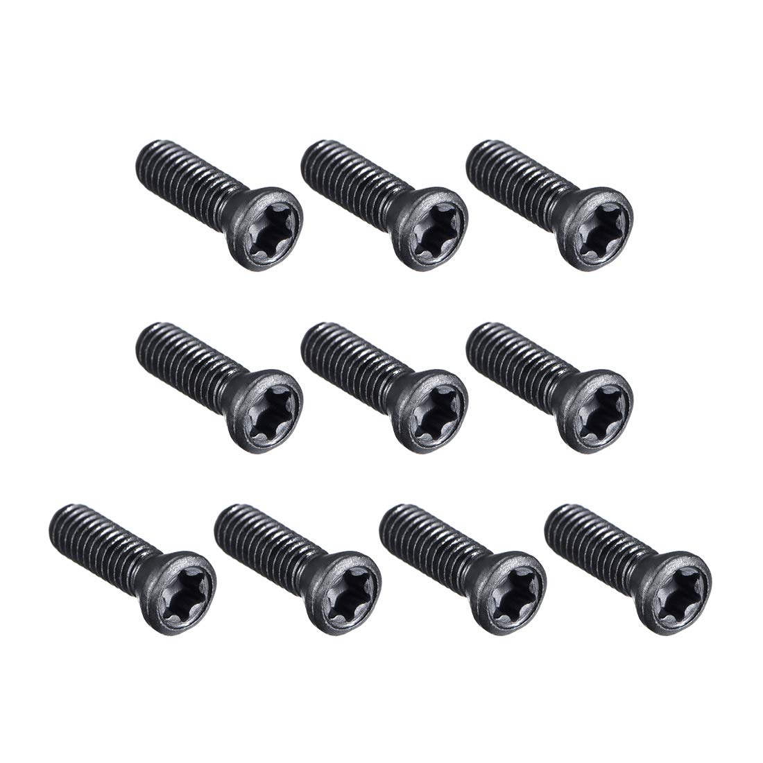 sourcing map M3.5x12mm Torx Screws for Replaces Carbide Insert CNC Lathe Tool 12.9 Grade Carbon Steel 10pcs