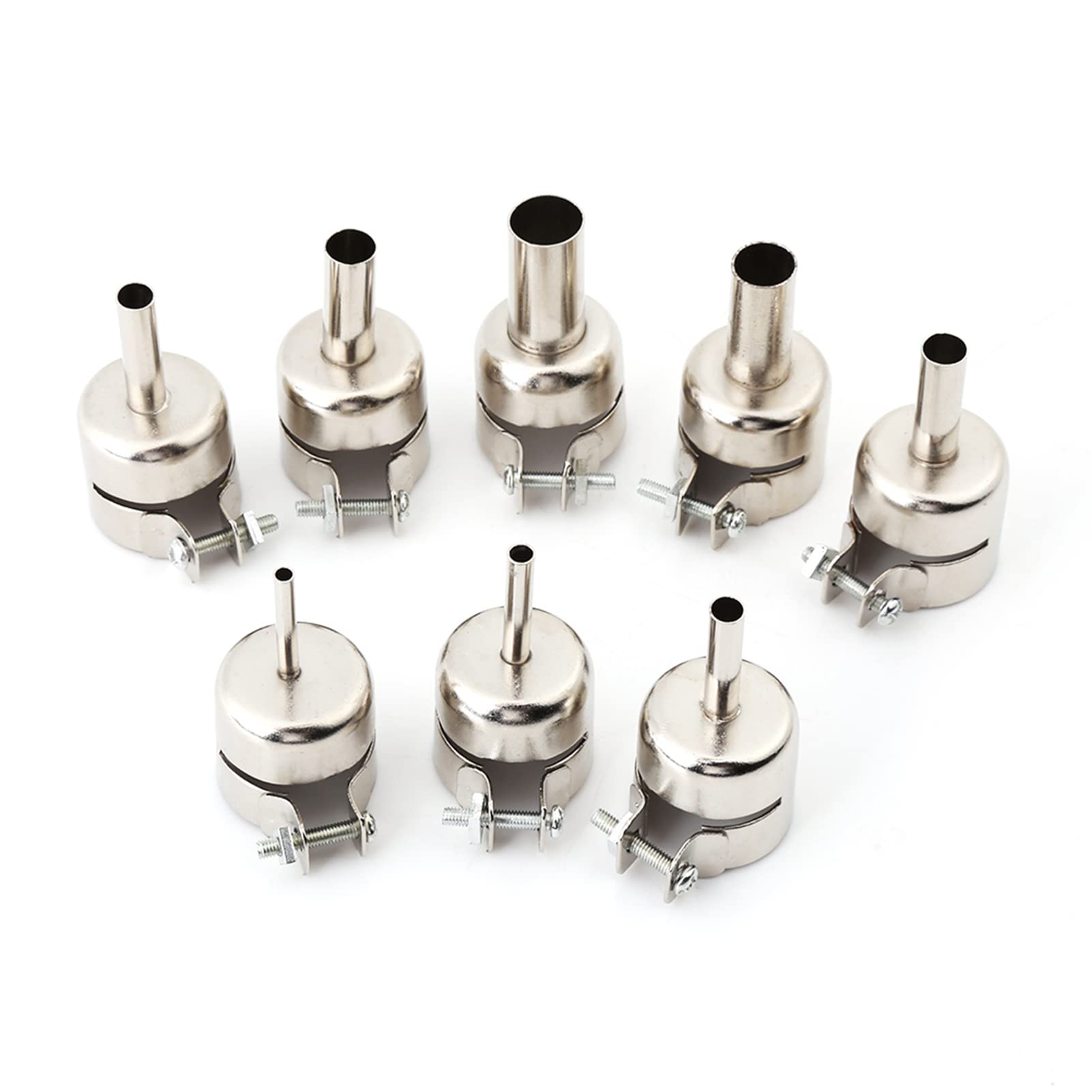 Photo 1 of 8Pcs/Set Heat Gun Nozzles Kits Hot Air Soldering Station Repair Tools3/4/5/6/7/8/10/12mm)