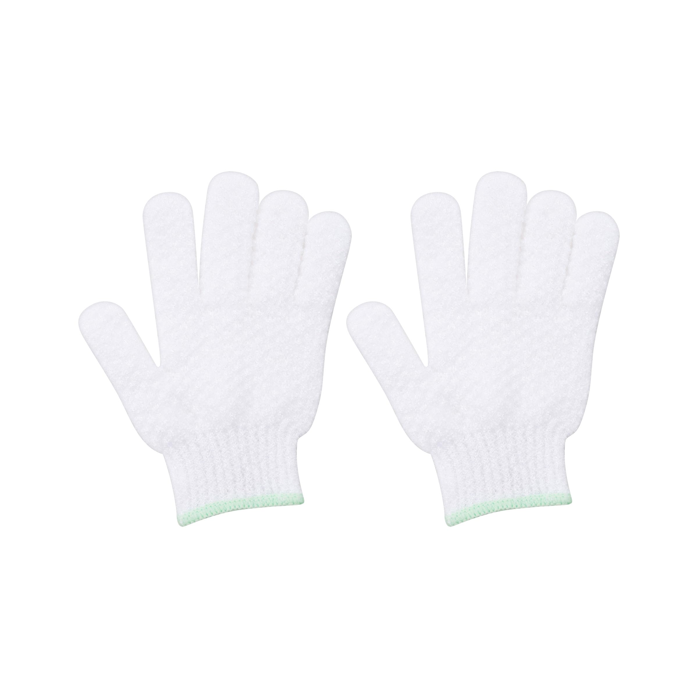 Photo 1 of EcoTools Gentle Bath + Shower Gloves, Exfoliating Gloves Remove Dead Skin & Cleanse The Whole Body, Bath Gloves Infused with Avocado Oil to Scrub & Hydrate, Cruelty Free, 1 Pair (2 Gloves)