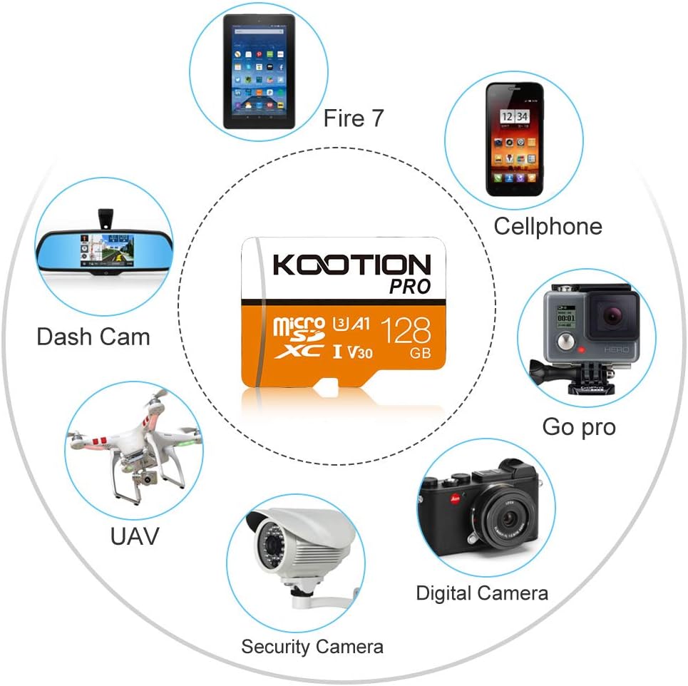 KOOTION 128 GB Micro SD Card, 4K Camera Pro, UHD Video for GoPro Action Camera, Drone, Smartphone - Image 5