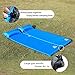 Koolsen Self-inflating sleeping pad for camping backpacking fishing and climbing,Lightweight Camping pad with pillow Blue