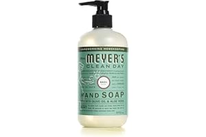 Mrs. Meyer's Clean Day Savon liquide pour les mains, basilic, sans cruauté envers les animaux et biodégradable, fabriqué avec