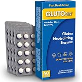 GLUTOsin &ndash; Fast Gluten Neutralizing Enzyme, for Gluten Sensitivity - 60 Ct | Tolerase G Works in Just 5 Minutes, Helping Neutralize Hidden Gluten Before It Can Reach the Intestine. Take Before Eating.