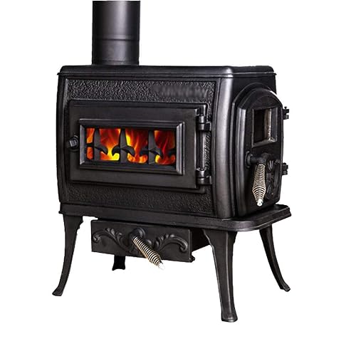 XLOO Large cast Iron Wood Burning Stove,Fireplace Heater 68,000 BTU
