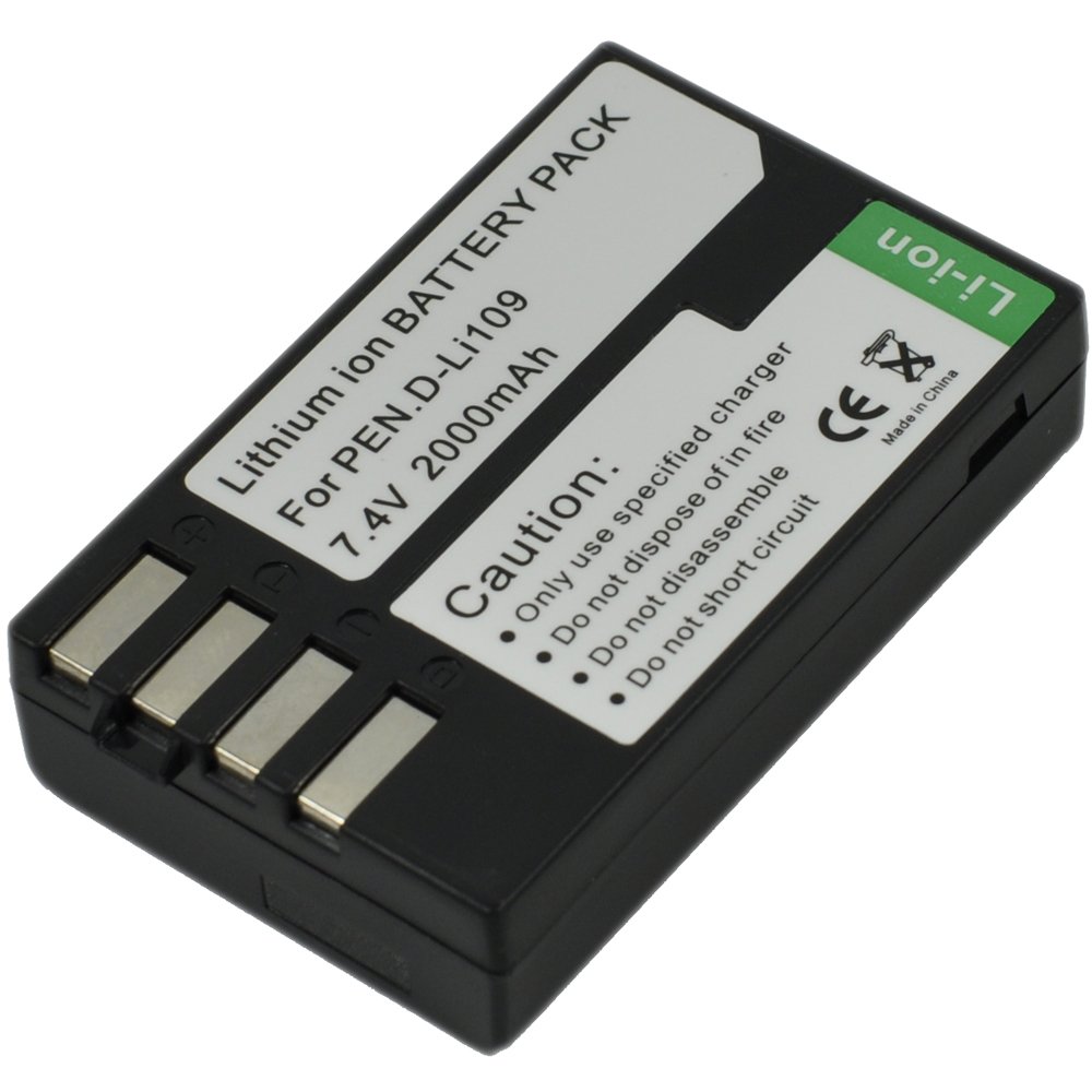 BTBAI D-Li109 Battery+Charger AC Wall Single for DLi109 D-L1109 DL1109 K-r Kr K-1S K1S K-S1 KS1 K-30 K30 K-50 K50 K-500 K500 Digital Camera Battery Charger Adapter k1a