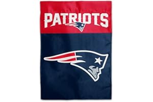 FREMONT DIE NFL New England Patriots 2-Sided Home/Yard Flag (13" x 18"), Navy,