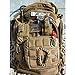 DB.WOR Carabiner Tactical 6pcs Enforcement Polymer Light Weight D-Ring Hanging Hook (Khaki)