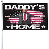 Daddys Home Flags 3x5 Ft (91.5x152.5cm) Pink Flag Tapestry for Home Outdoor Indoor Garden Decoration Banner