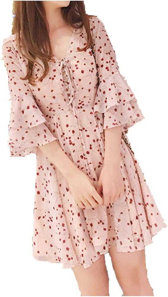 Amazon Co Jp リゾートワンピース レディースhodarey Vネック 半袖 レトロドレス ワンピースドレス 花柄 薄手マキシ丈 夏 ワンピース きれいめ マキシワンピ ミニドレスきれいめ 上品 韓国風 大きいサイズ 春夏 お呼ばれ お出かけ 旅行 ビーチ 腕時計