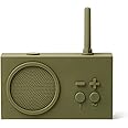 Lexon TYKHO 3 Wireless Bluetooth Speaker and FM Radio, Splashproof and Rechargeable - Khaki