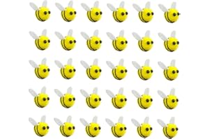 Pcmursal 60 PCS Wool Felt Bees Felt for Crafts Mini Bee Plush Decor for Tiered Tray Decoration Party Favors DIY Craft Jewelry Accessory