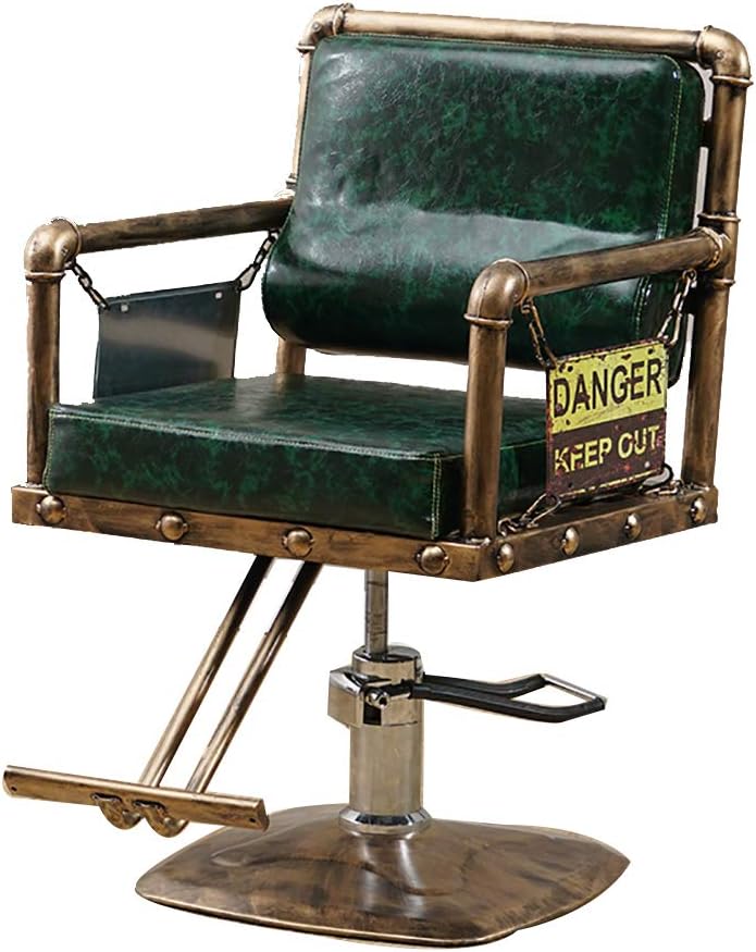COMO Deluxe Hydraulic Barber Chair,Beauty Shop Reclining, Salon Equipment,European Retro Tattoo Chair,Multiple Styles,Liftable, Rotatable