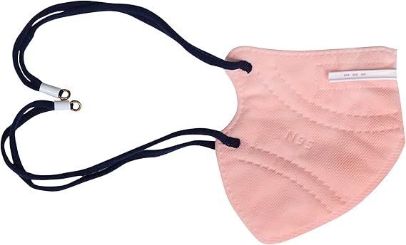 N - 95 5 LAYER AYURVEDIK MASK INCREASING OXYGEN LEVEL USING AYURVEDIK JADIBBUTI BABY PINK