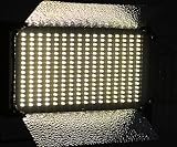 ePhoto Dimmable BI Color 500 LED Video Photo Color Changing 3200K - 5500K Light Panel & Sony V Mount Adapter 110V-240V VL500-2C