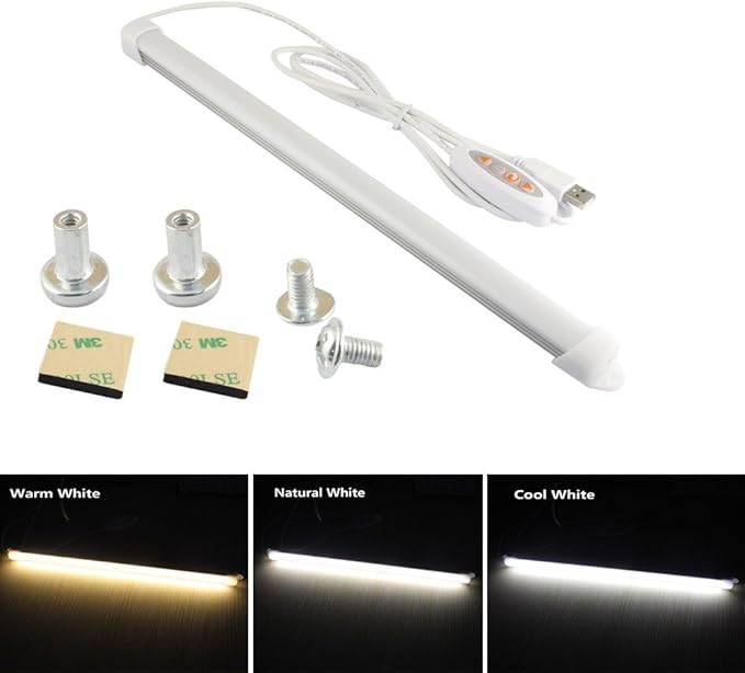 USB LED Under Lighting Fixtures, 5V 5W 450lm CT 27006500K Dimmable Under Counter