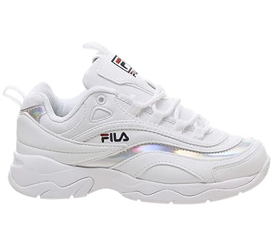 fila ray silver trainers