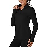 TACVASEN Women's Fleece Pullover Quarter Zip Sweatshirt Thermal Shirts Long Sleeve Athletic Tops