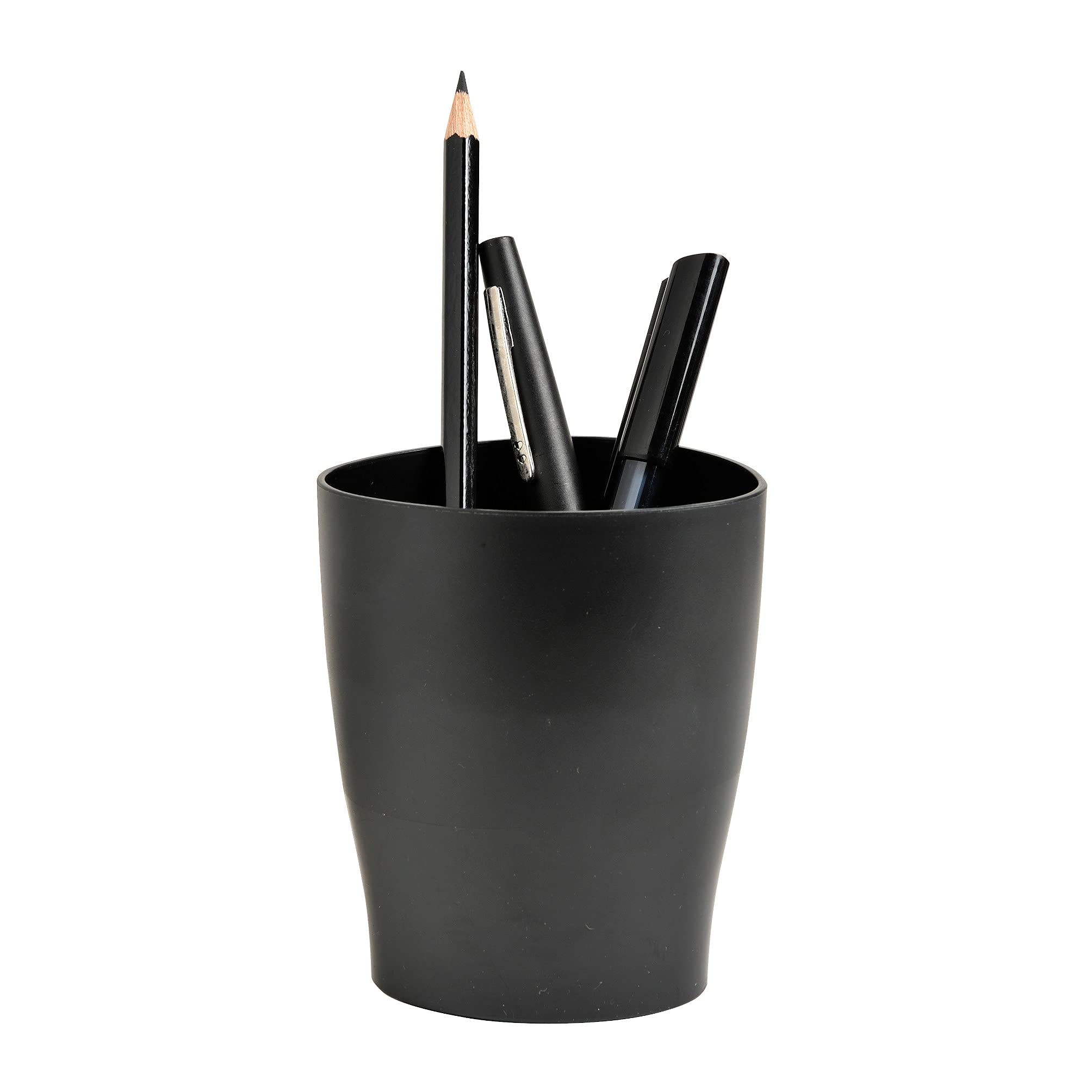 Exacompta - Ref. 676014D - 1 Pencil holder - 9.50 x 6 x 8 cm - Black