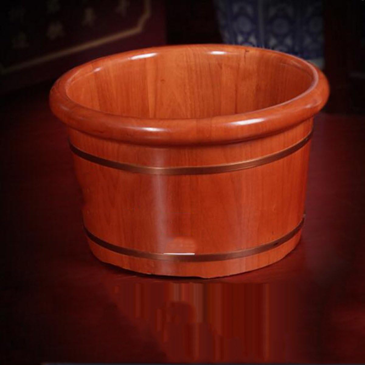Foot Basin By FONK Wooden Bucket Foot Basin Foot Bath Tub Foot Bath Tub Foot Barrel Wood.,A-41cm*25cm