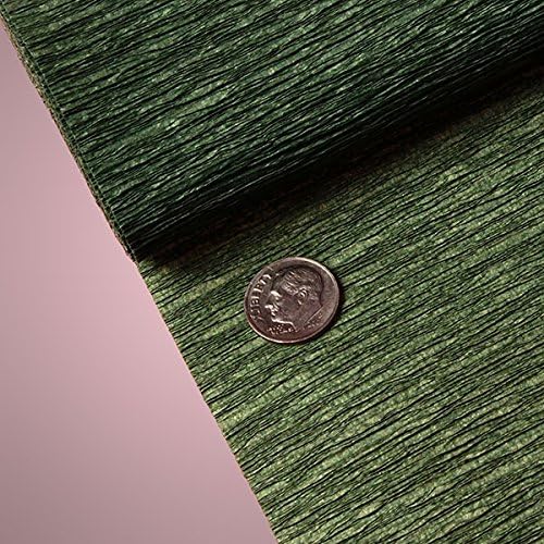 PREMIUM COLORED CREPE PAPER - Top quality Italian paper craft (Forest Green)