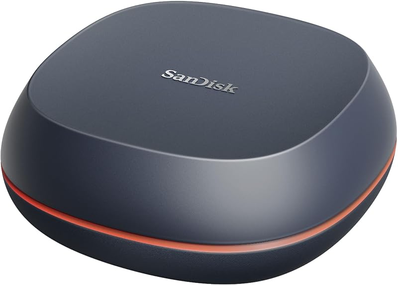 Unidade de mesa sandisk de 4 tb, disco ssd externo, unidade de estado sólido de alta capacidade com usb tipo c e velocidade de leitura de até 1000 mb/s