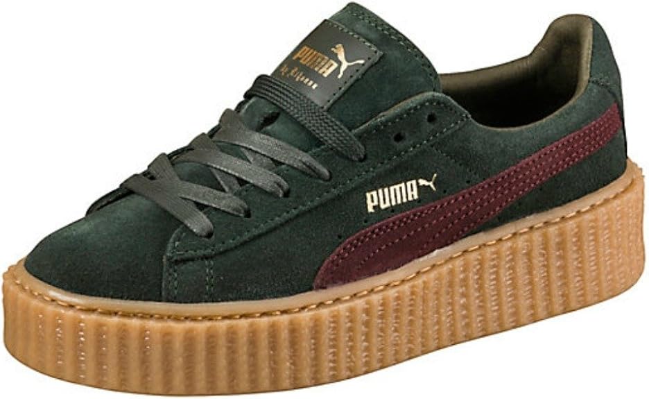 puma creeper verde burdeos