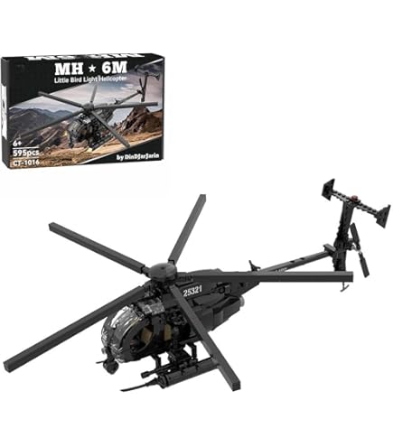 Amazon.com: GoAssemb MH-6 Little Bird Helicopter Model Building