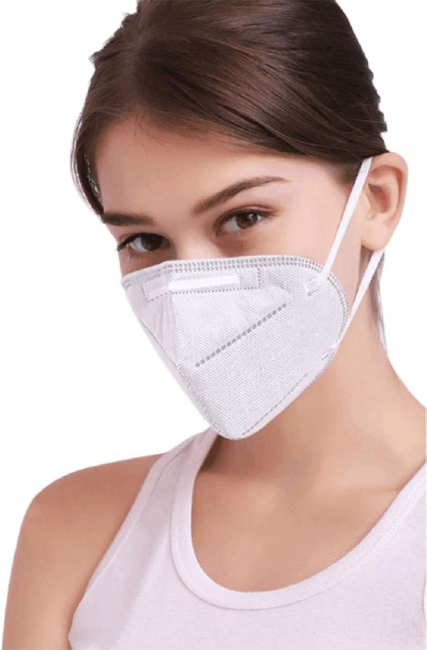 Face Masks for Children and Adults-Ideal (1 Pack) Medical Mouth Mask Protective for pet allergens, Dusty environments, and Other environments That Require Respiratory Protectionkn90-white-px