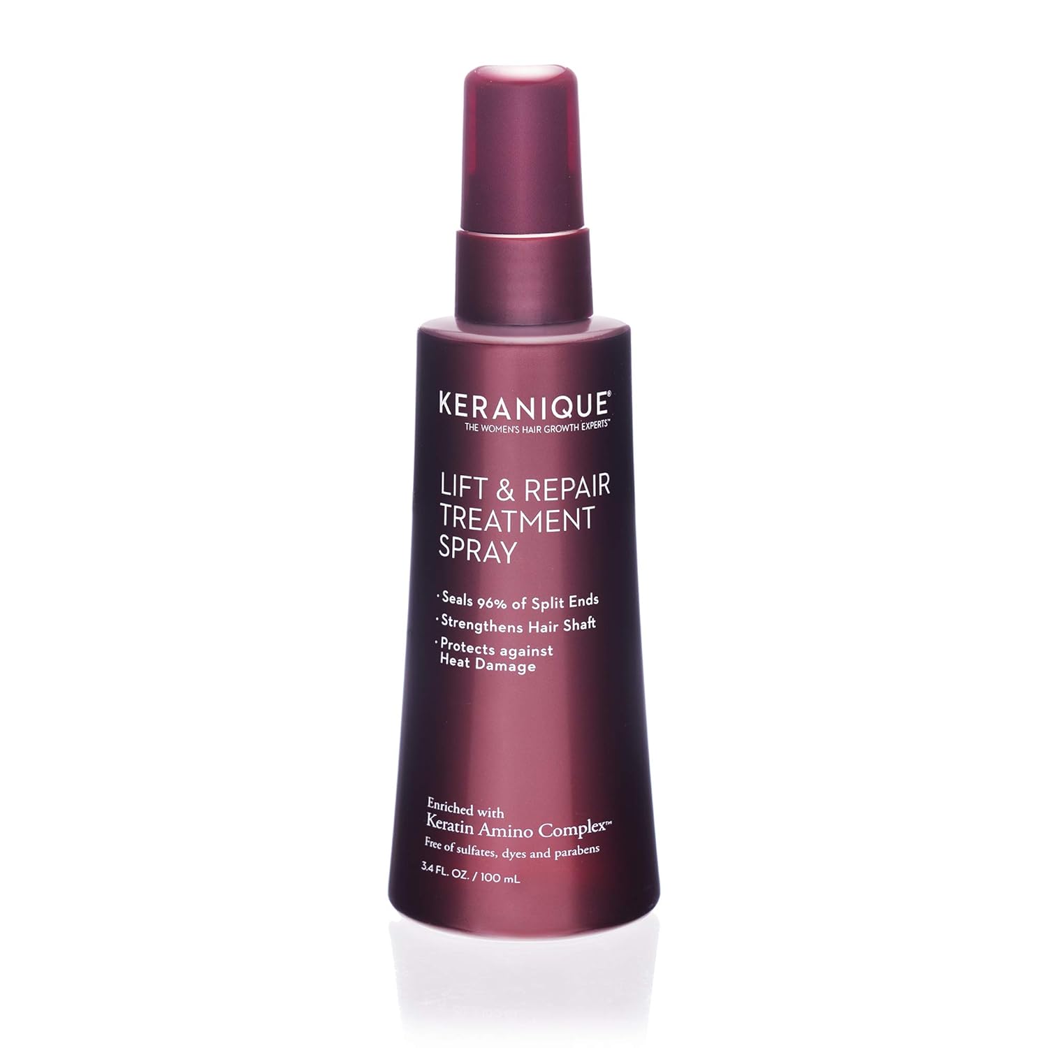 Keranique Lift and Repair Treatment Spray | Keratin Hair Treatment | Instant Volume and Body | Keratin Amino Complex, Free of Sulfates, Dyes and Parabens, 3.4 Fl Oz : Beauty