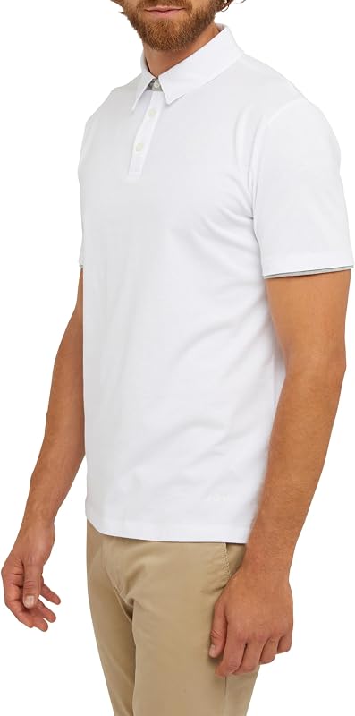 M Polo Jersey, Blanc Optique, S Homme