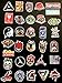 Lots of 100pcs SKI Snowboard Skateboard Surf Suitcase Vinyl Sticker Logo Decal