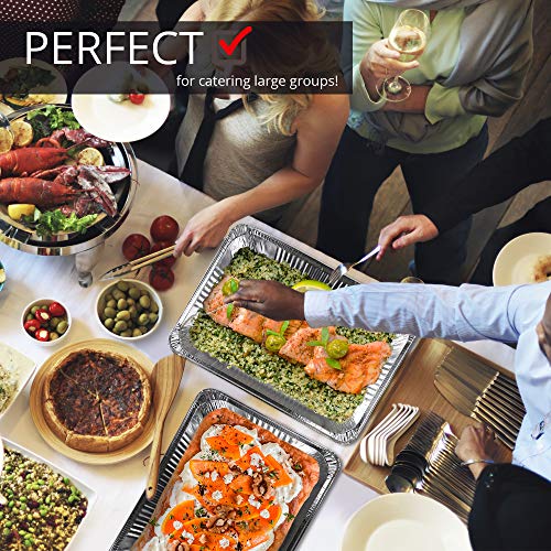 5 Aluminum+21x13+Disposable+Roasting+Covers