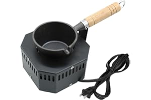 GERTRDTI New Upgrade Electric Lead Melting Pot, Metal Melting Pot for Fishing Weight and Bullet Mold, 10 oz Capacity Electric Melting Pot with Melting Pot Separated from Quick and Efficient Melting Base