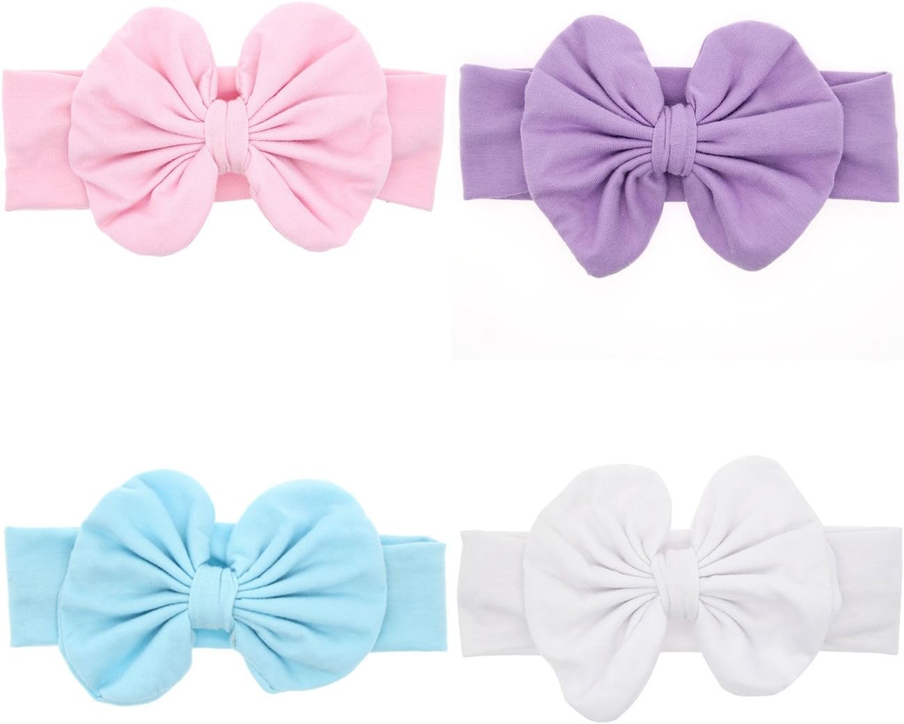 Txian 4PCS Baby And Toddler Headband Cute Bowknot Hair Band Photography Headdress