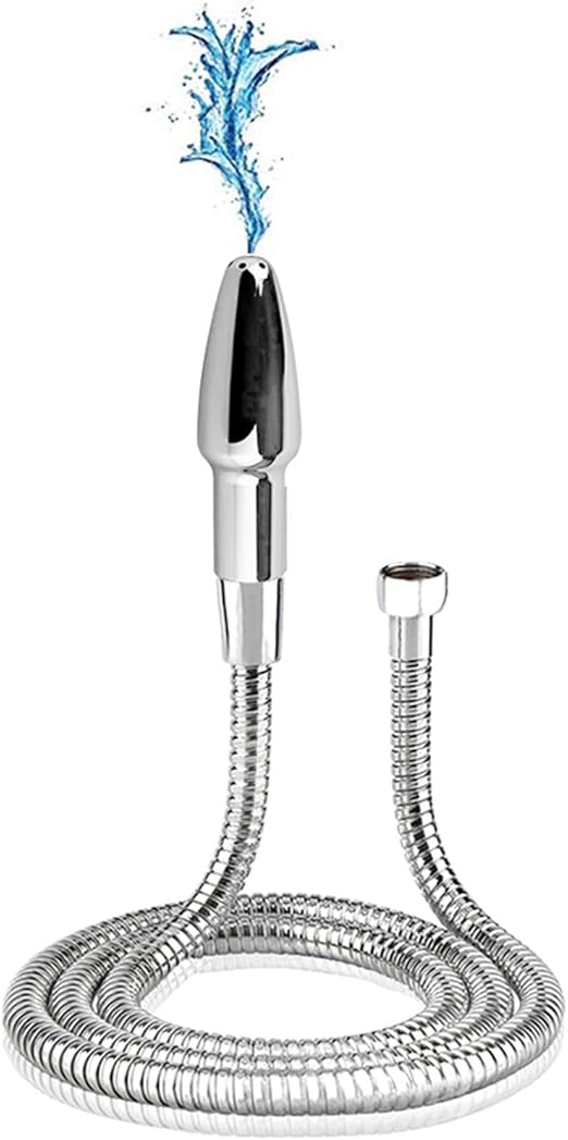 59inch shower hose Deep Shower Enema/Douche Cleansing System (Silver