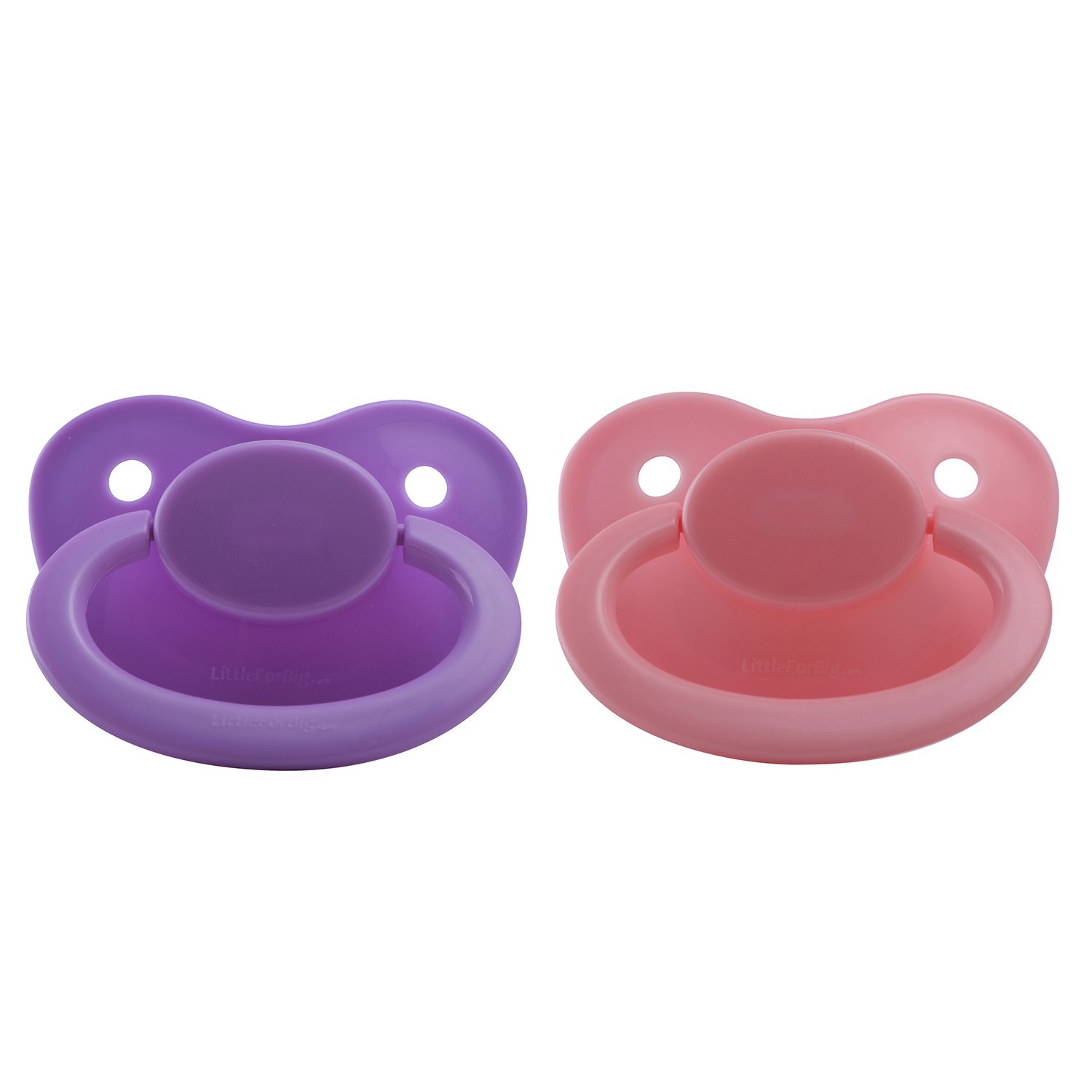 LittleForBig Generation 1 Pacifier Night Glow Set-Pink and Purple