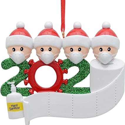 Joerres Survived Family Deco De Noel Ornements Personnalises Ornements D Arbre De Noel Nom De Bricolage Decoration De Noel A Suspendre Cadeau De Noel En Famille Famille De 4 Amazon Fr Cuisine