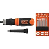 BLACK+DECKER Cordless Screwdriver, Alkaline (BCF601AA)