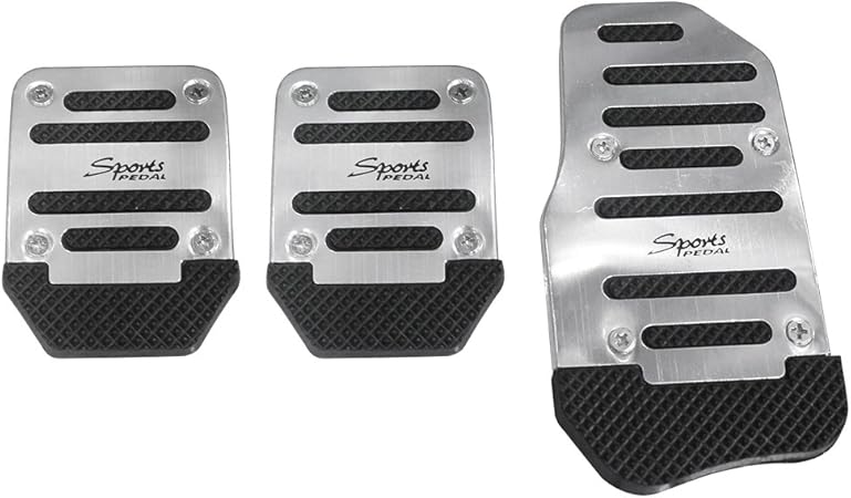 Amazon Likecar マニュアル車用ペダル Mt ブレーキペダル アクセルペダル ノンスリップ ペダル パッド シルバーとブラック ペダル 車 バイク