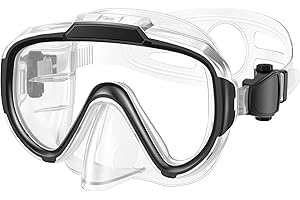 Norabidea Swim Goggles Adult Kids, Anti Fog Swimming Goggles with Nose Cover,No Leaking Clear Snorkel Dive Mask 180 Wide View Men Women Youth Boys Girls
