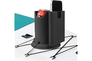 Paddleboard Cup Holder, Paddle Board and Kayak Drink Holder, 2-in-1 Drink & Phone Holder, Paddleboard Accessory for Surfboard