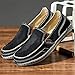 BEFAiR Mens Canvas Shoes Vintage Breathable Slip on Loafers Outdoor Walking