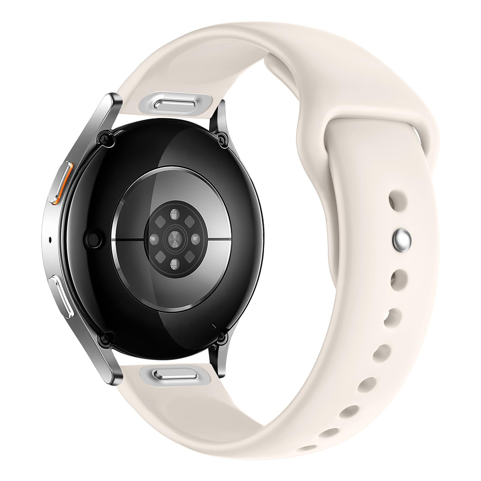 Photo 1 of 20mm Sport Bands Compatible with Samsung Galaxy Watch 7 6 5 4 Band 40mm 44mm/Galaxy Watch 4 6 Classic Band 42mm 46mm 43mm 47mm/Watch 5 Pro 45mm/Active 2,Soft Silicone Wristband Strap for Women Men