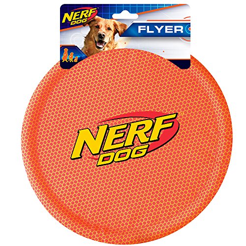 Nerf Dog Pet Nylon Flying Disk Frisbee Flyer Play Gift Toy Large Red