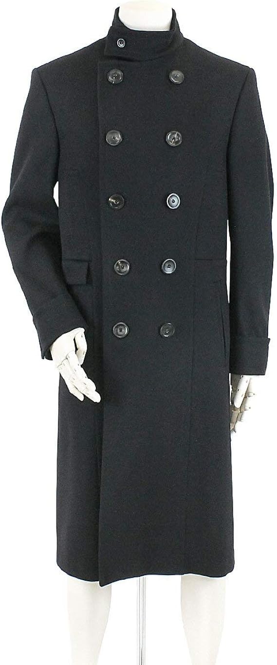 Amazon グッチ Gucci チェスターコート ロング ボタン ウール ネイビー サイズ 46 メンズ 中古 コート ジャケット 通販