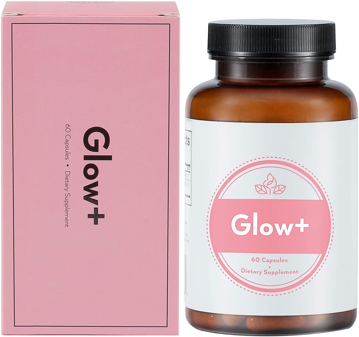 Fusion Naturals - Glow - Natural Skin Supplement - 60 Capsules - Improve Skin Elasticity, Increase Hydration, Decrease Lines & Wrinkles