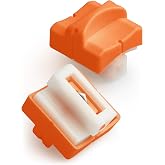 Firbon Paper Cutter Replacement Blades, Refill Blades for A4 A5 Trimmers | 2 Pieces Orange Blade Set | Spring-loaded Safety Design | Compatible for Paper Trimmer Slicer